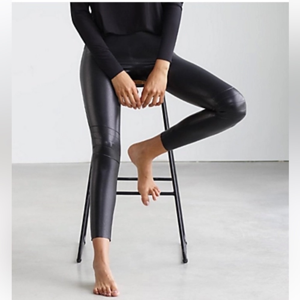 K. COMMANDO Faux Leather Moto Leggings